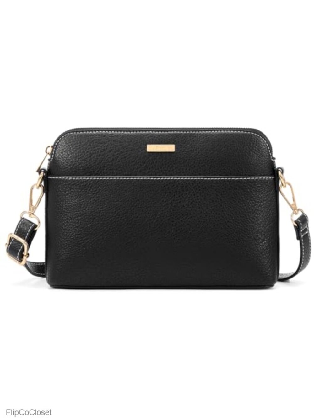 Vegan Leather Crossbody Bag Adjustable Strap Card Slots Satchel